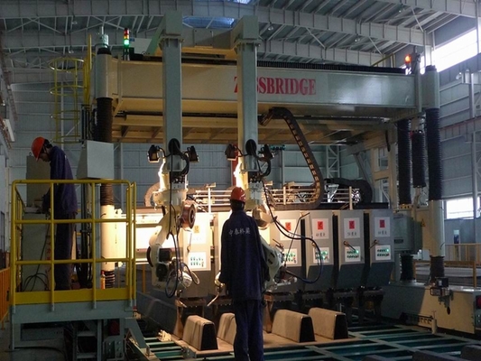 máquina de soldadura do tanque do painel da ponte de 800mm, U Rib Assembling Automatic Welding Line